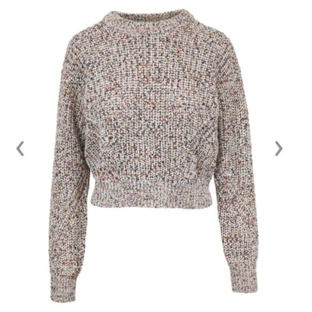 VERONICA BEARD Ryce Rainbow‎ Speckled Knit Crewneck Sweater Size Large